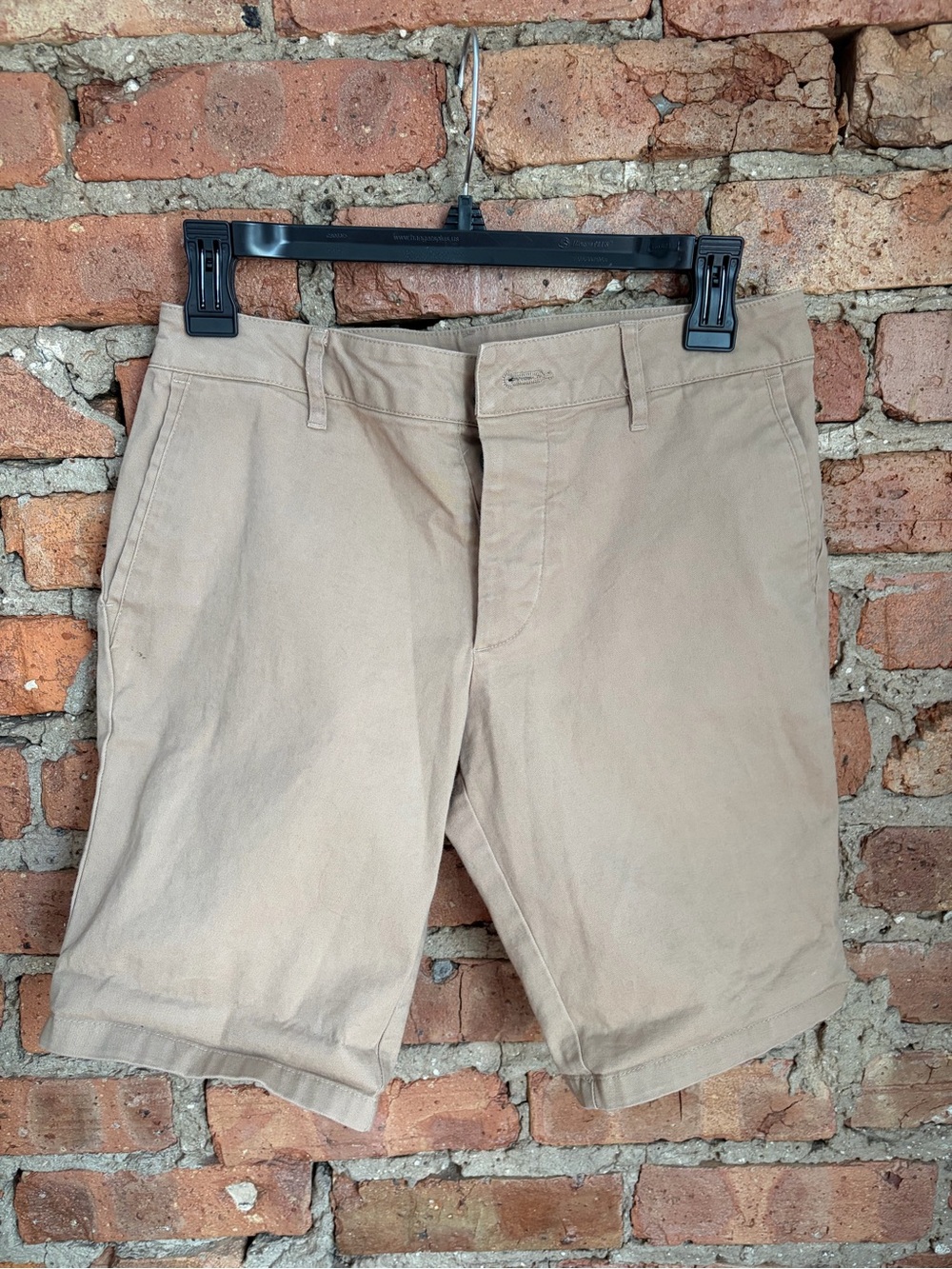 ASOS Men's Flat Front Shorts in Khaki Beige
